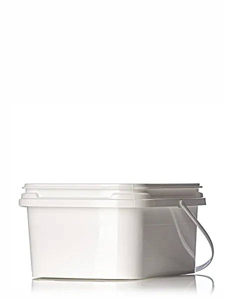 1 gallon white PP plastic rectangular EZ Stor pail