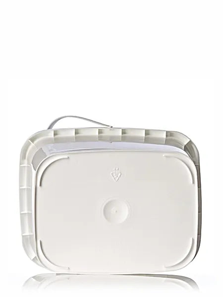 1 gallon white PP plastic rectangular EZ Stor pail