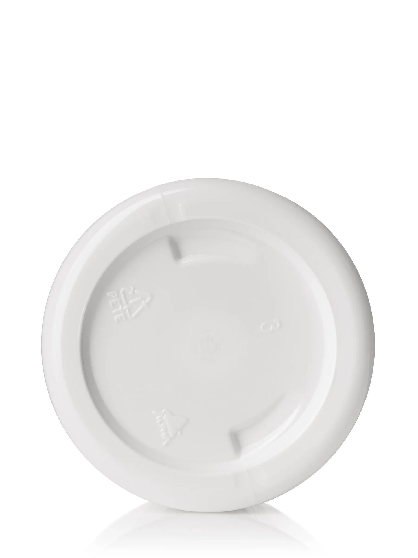 3 oz white PET plastic single wall jar