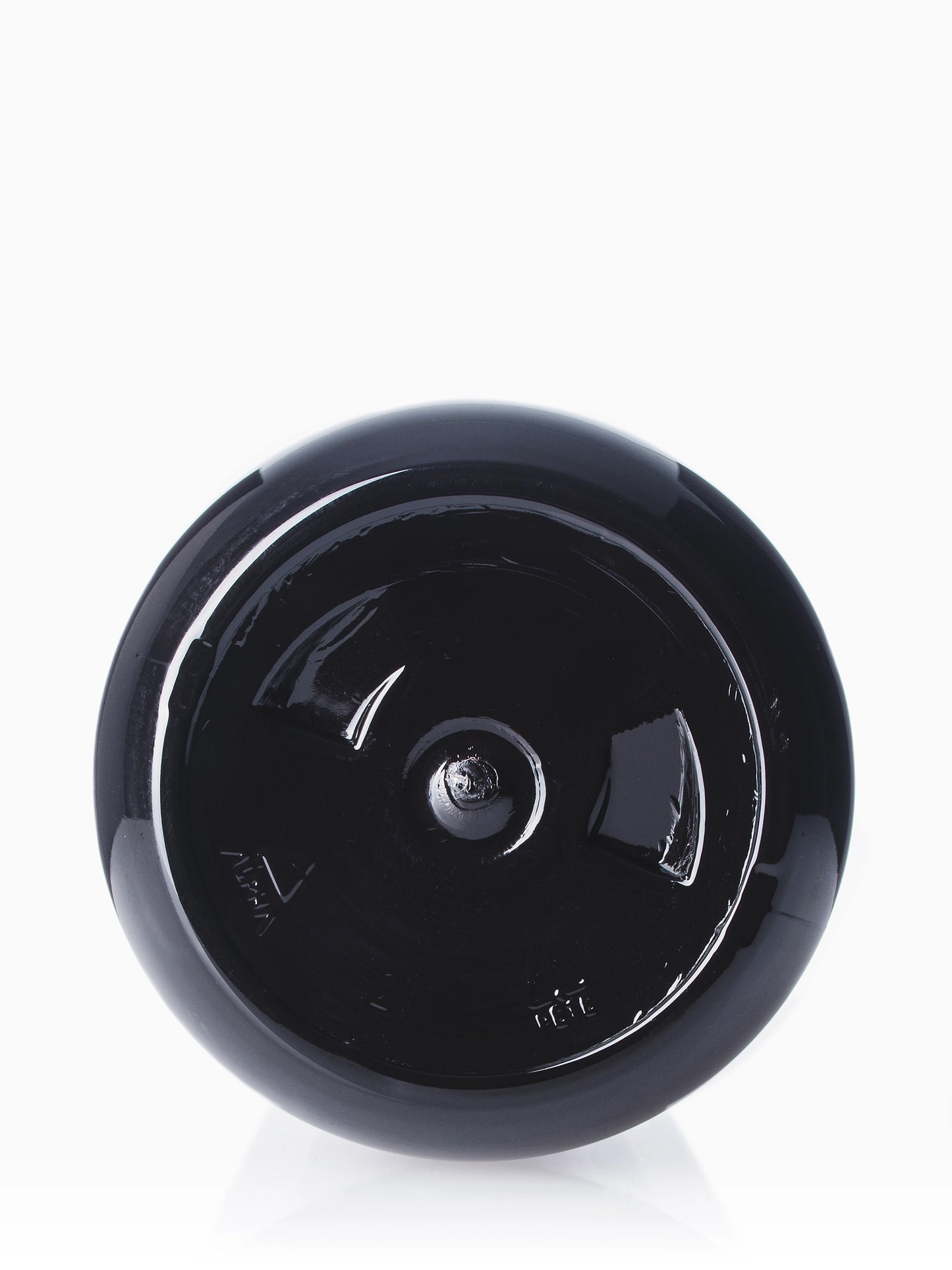 8 oz amber PET plastic boston round bottle