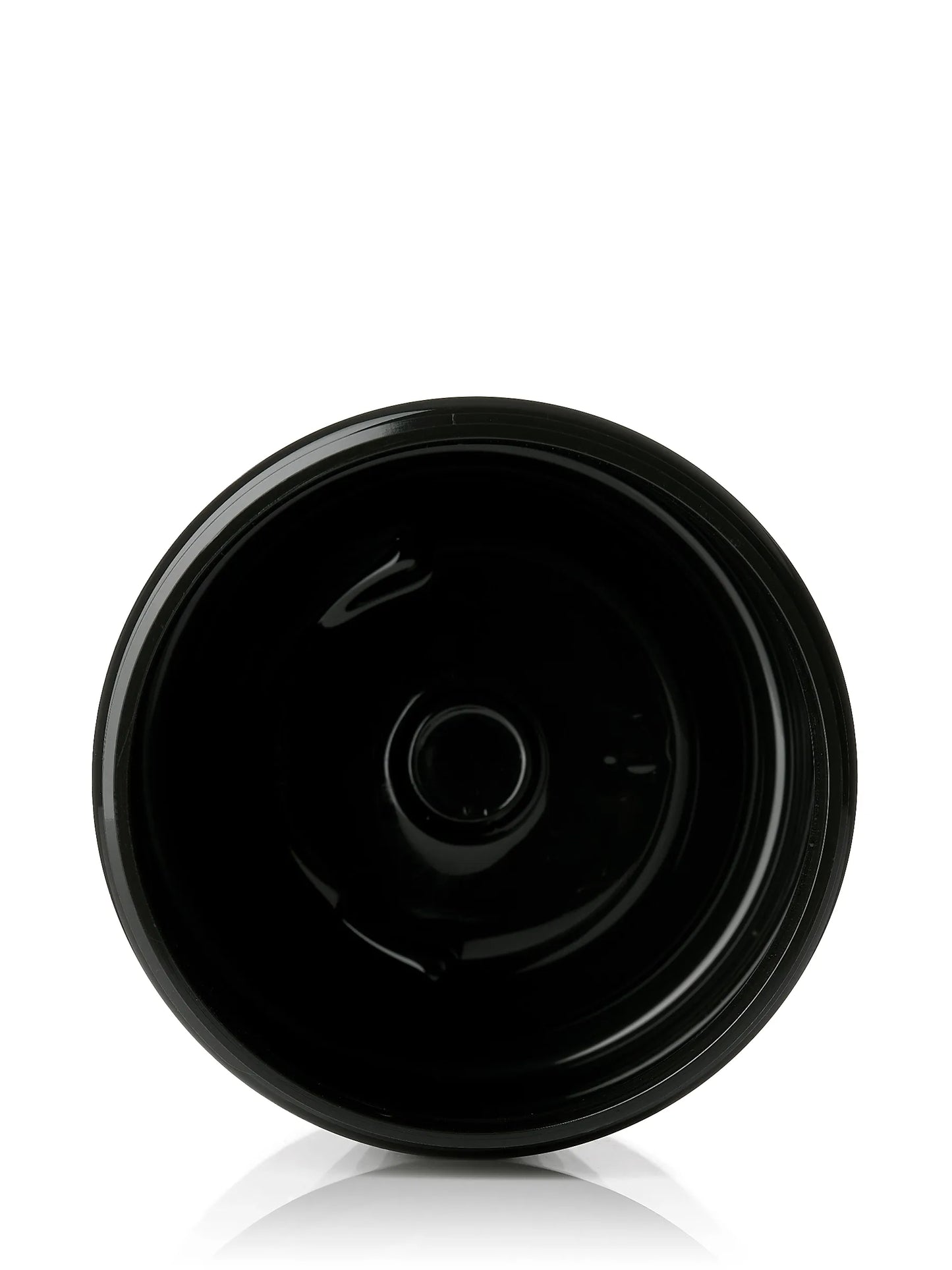6 oz black PET plastic single wall jar