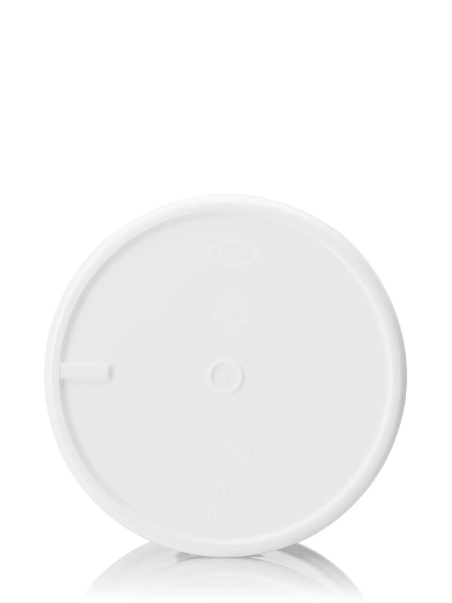 8 oz white PP plastic single wall jar