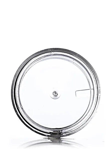 1/2 oz clear PS plastic thick wall jar