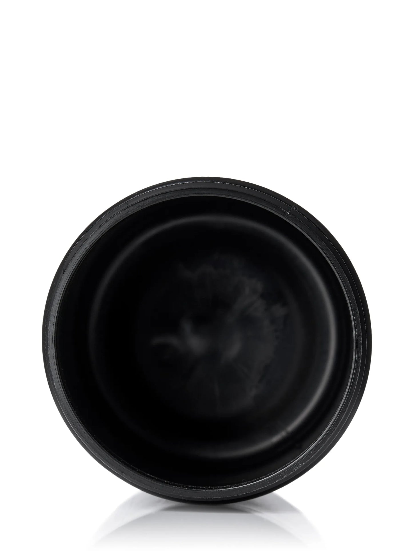 8 oz black HDPE plastic single wall jar