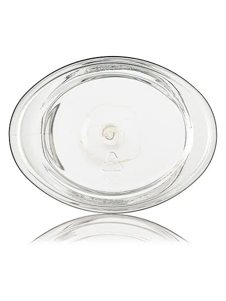 8 oz clear PET plastic single wall oval jar