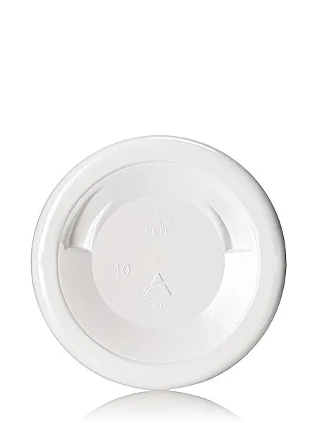 8 oz white PET plastic single wall jar