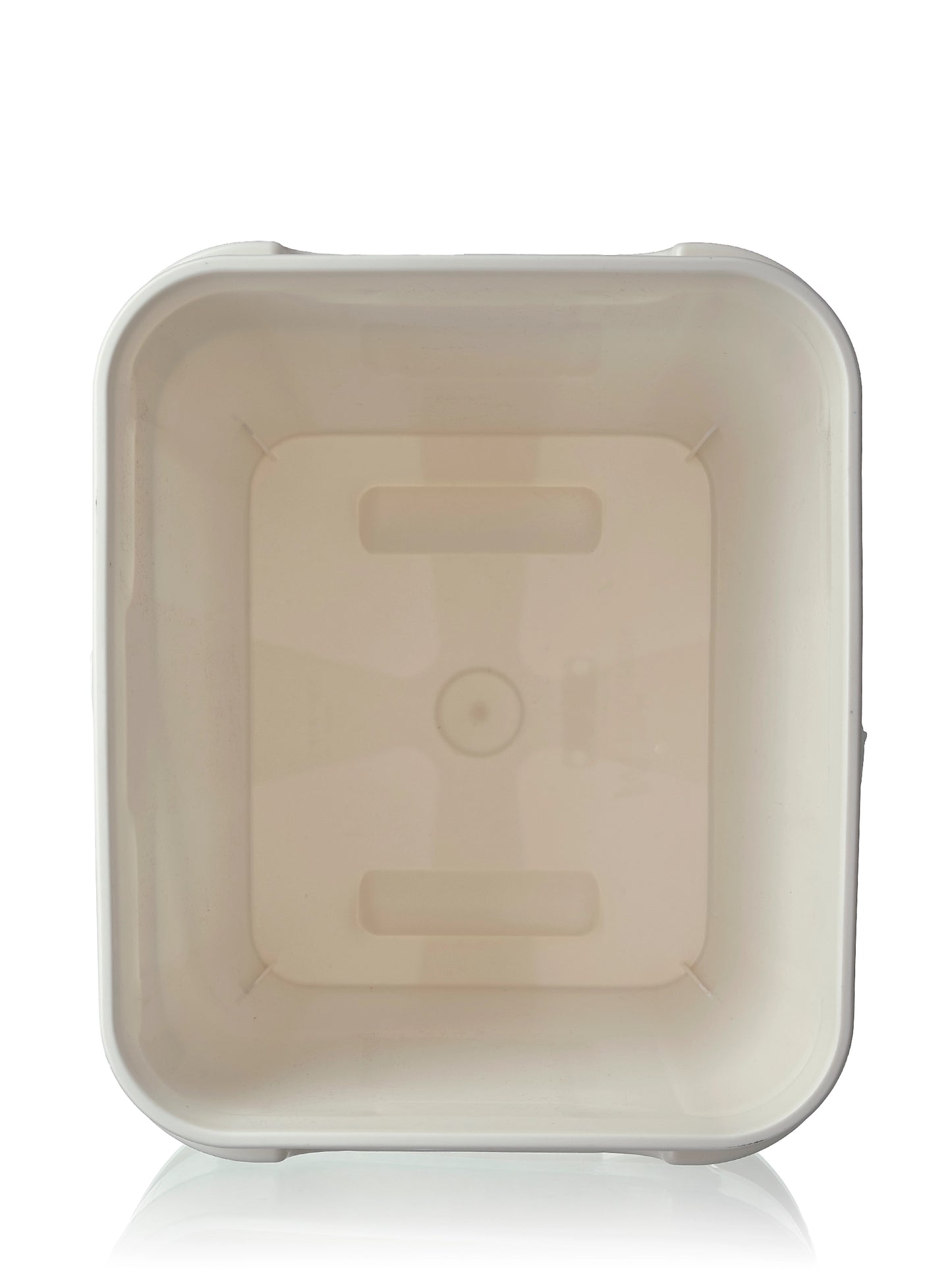 4 gallon white PP plastic rectangular pail