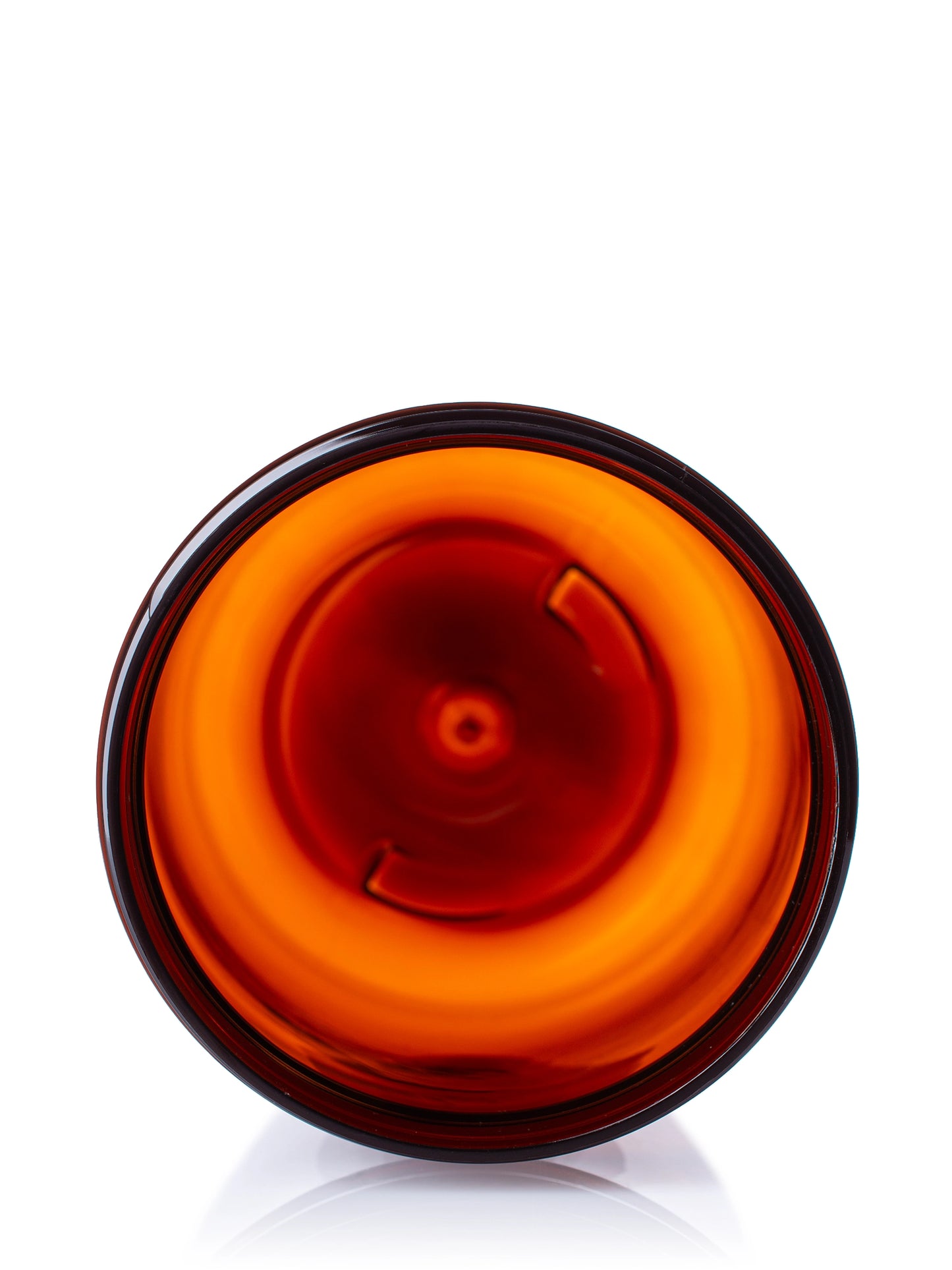 25 oz amber PET plastic single wall jar