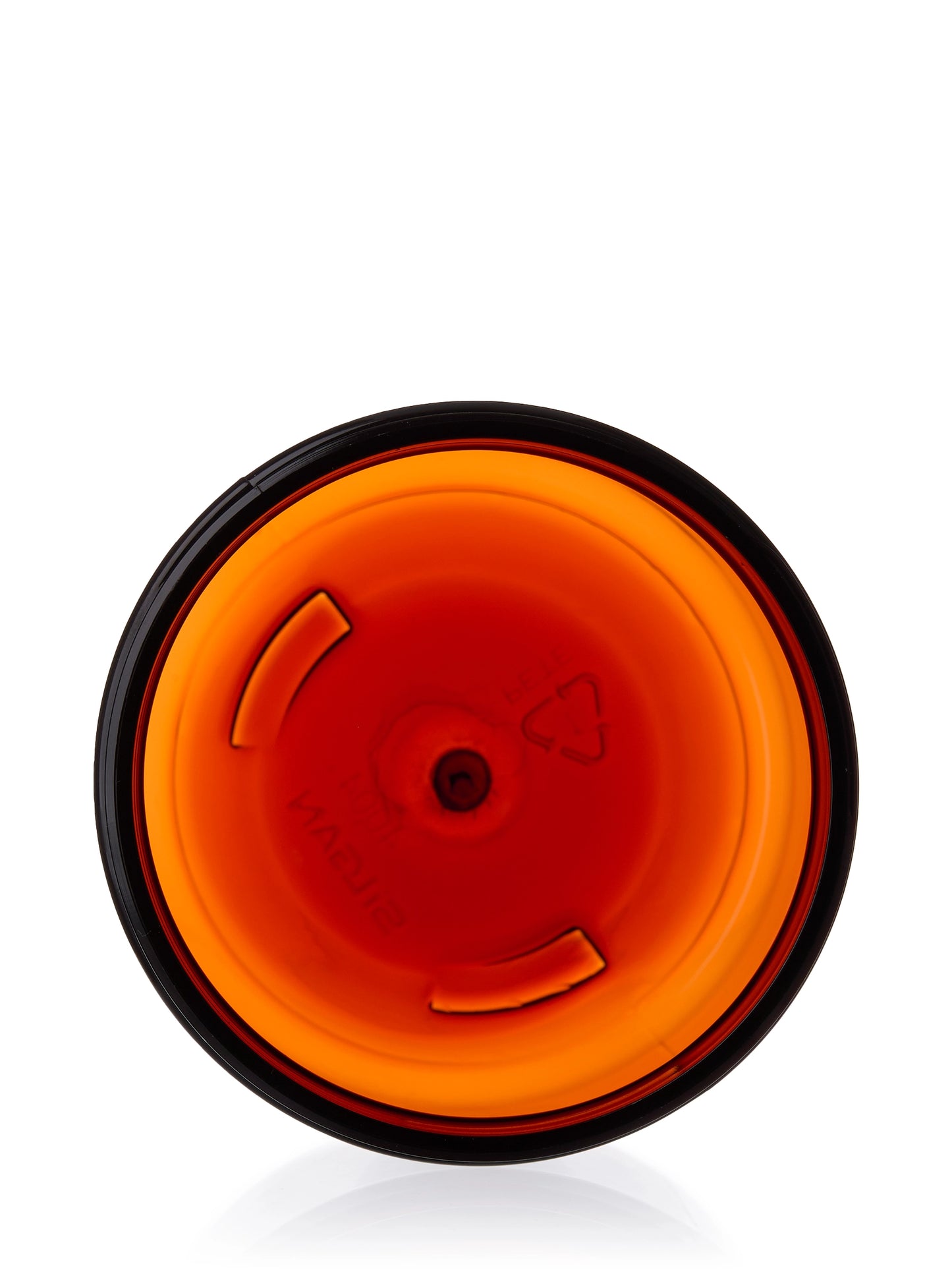 6 oz amber PET plastic single wall jar