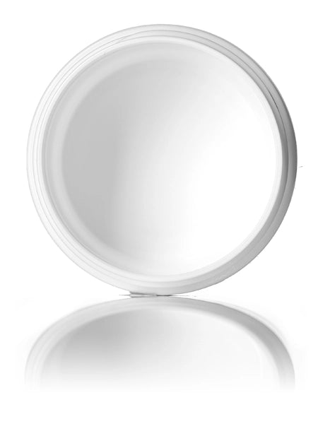 1 oz white PP/PS plastic double wall straight base jar