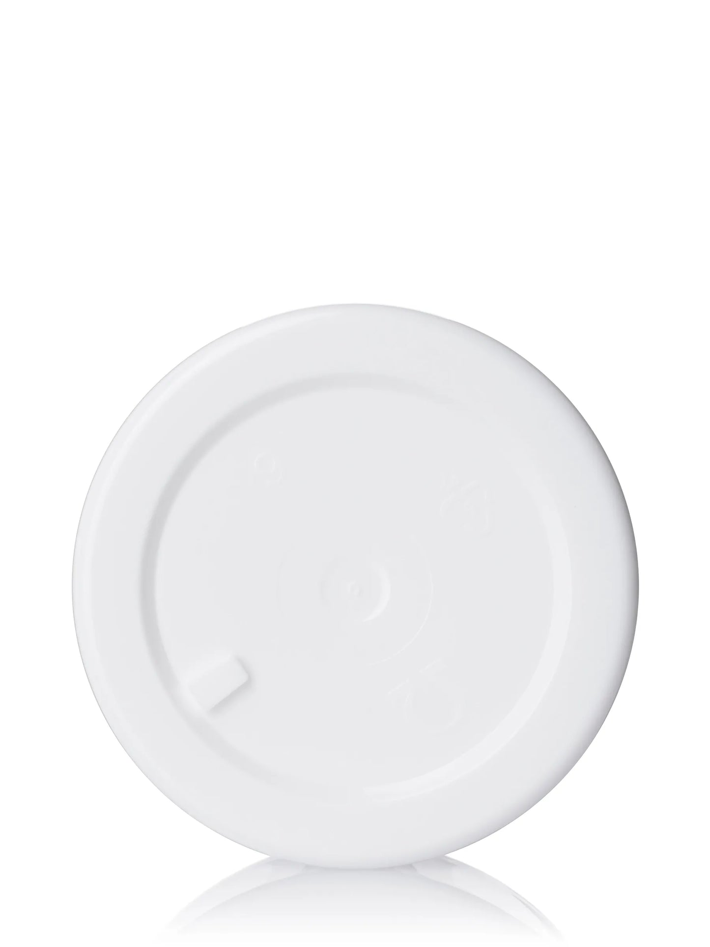1/2 oz white PP plastic double wall straight base jar