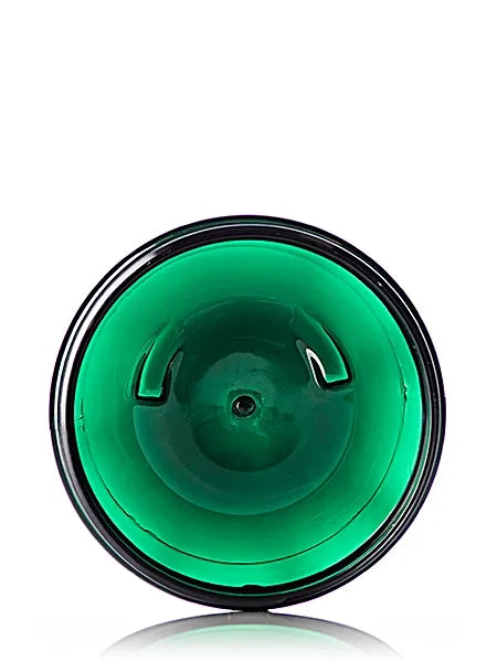 8 oz green PET plastic single wall jar