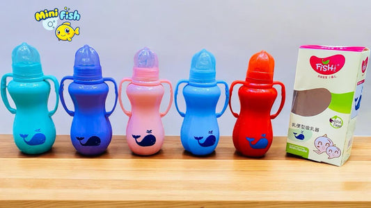 Kids Sipper Bottle With Handle | Custom Plastic Baby Feeding Bottle