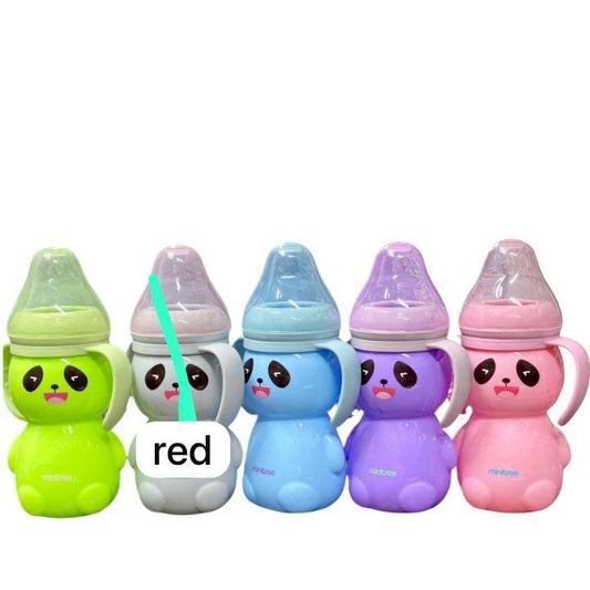 Baby Feeding Bottle With Handle | Cute Animal Design Kids Bottle