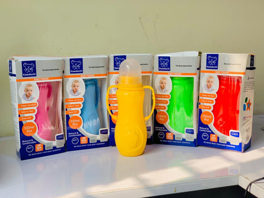 330ml Baby Feeder Bottle With Handle | Premium Plastic Feeding Bottle