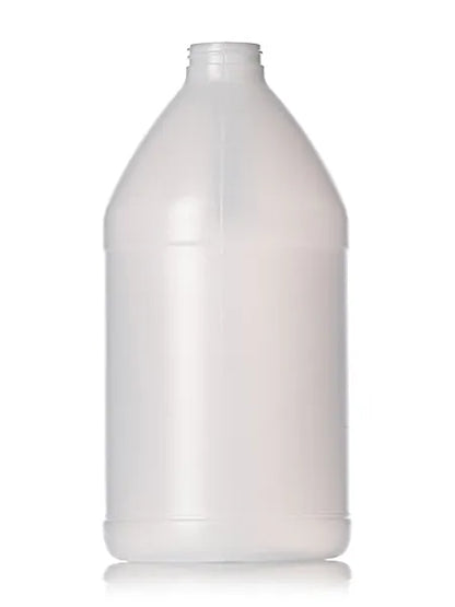 64 oz white HDPE plastic industrial round bottle