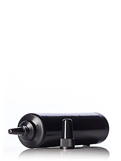 0.875 x 2.625 inch black LDPE plastic 1/2 oz tube