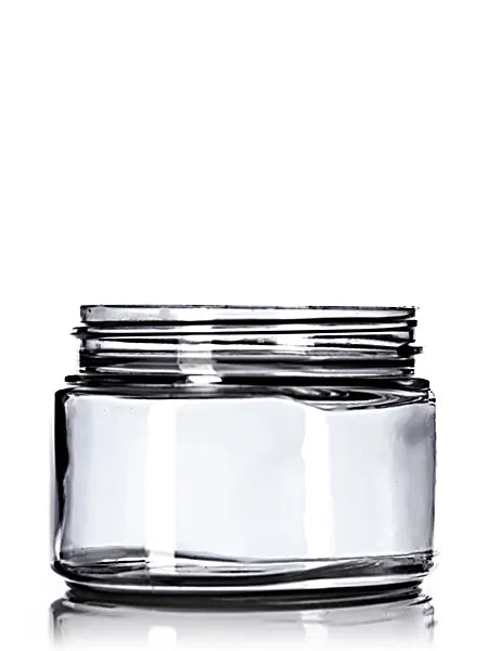 4 oz clear PET plastic single wall oval jar