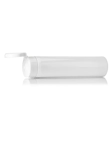 8 oz glossy white LDPE plastic 5-layer tube