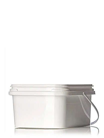 1 gallon white PP plastic rectangular EZ Stor pail