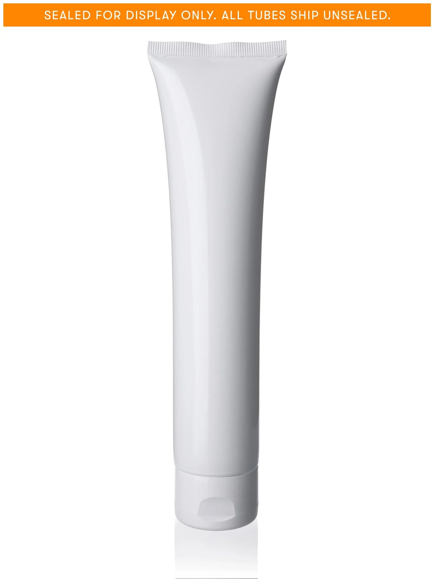 0.875 x 2.625 inch black LDPE plastic 1/2 oz tube