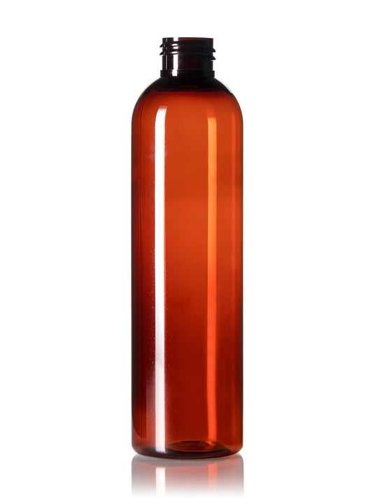 8 oz clear PET plastic cosmo round bottle