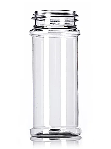 5.5 oz clear PET plastic spice bottle