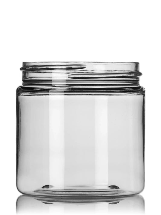 4 oz clear PET plastic single wall jar