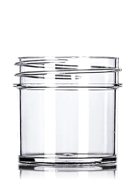 1 oz clear PS plastic single wall jar