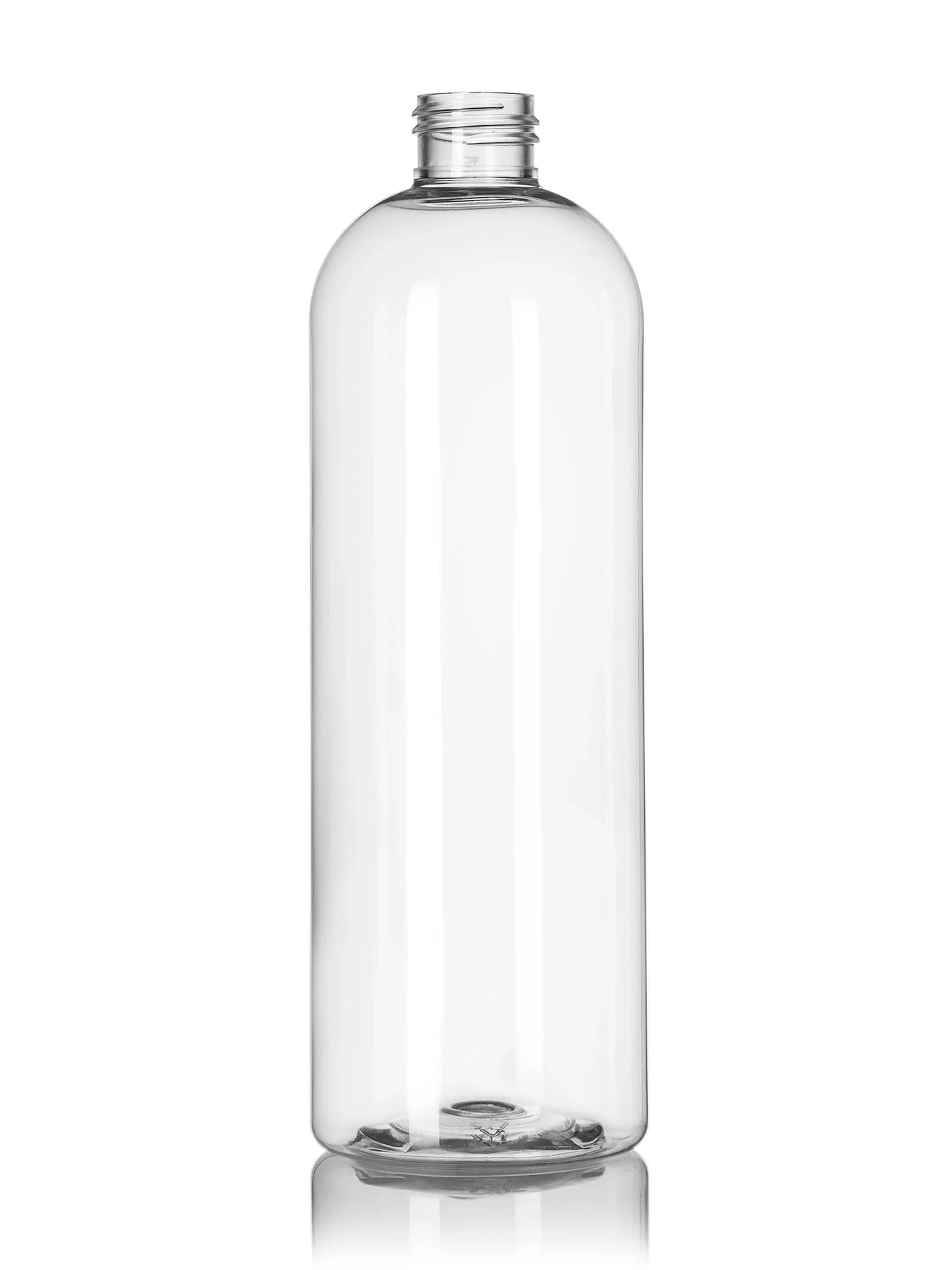 16 oz amber 100% PCR PET plastic bullet round bottle