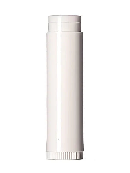 3/16 oz white PP plastic lip balm tube