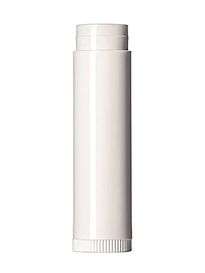 3/16 oz white PP plastic lip balm tube