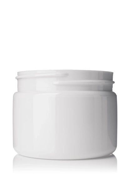 3 oz white PET plastic single wall jar