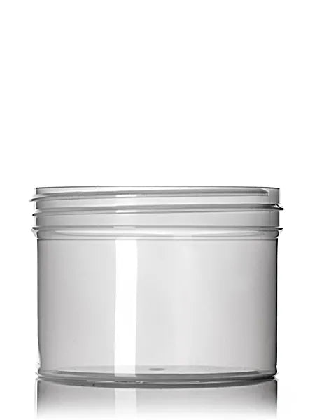 8 oz natural-colored PP plastic single wall jar