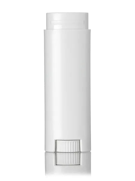 1/8 oz natural-colored PP plastic oval lip balm tube