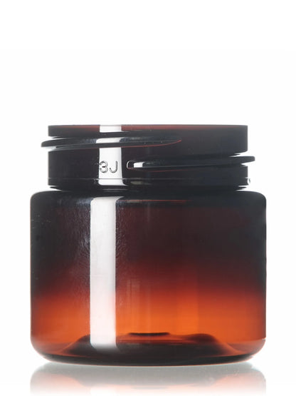 1 oz amber PET plastic single wall UV protection jar (Copy)