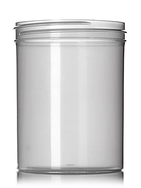 8 oz natural-colored PP plastic single wall jar