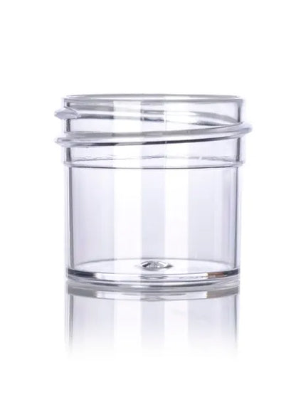 1/4 oz clear PS plastic single wall jar