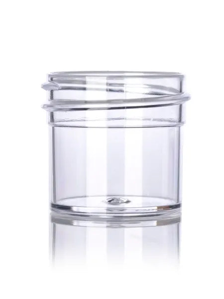 1/4 oz clear PS plastic single wall jar