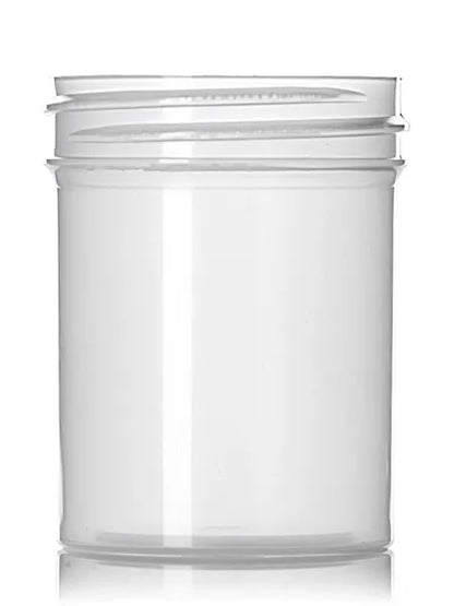 2 oz natural-colored PP plastic single wall jar