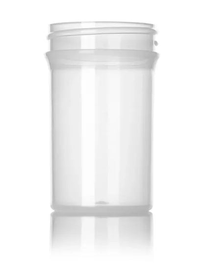 2 oz natural-colored PP plastic single wall jar