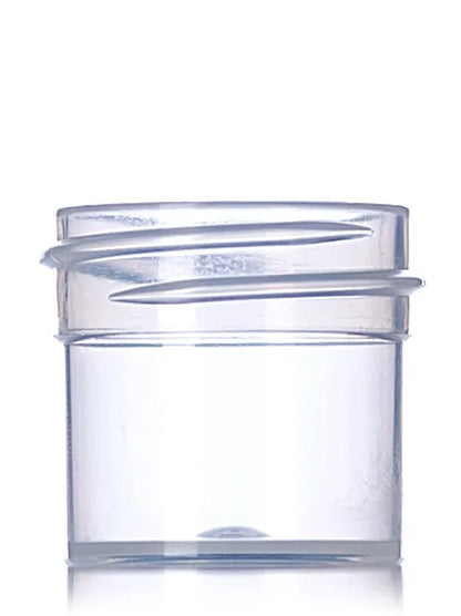 1/4 oz natural-colored PP plastic single wall jar