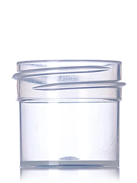 1/4 oz natural-colored PP plastic single wall jar