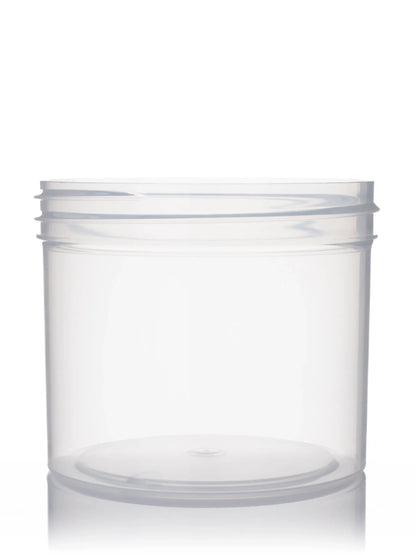 4 oz natural-colored PP plastic single wall jar