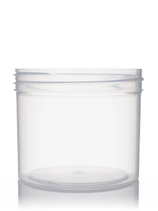 4 oz natural-colored PP plastic single wall jar
