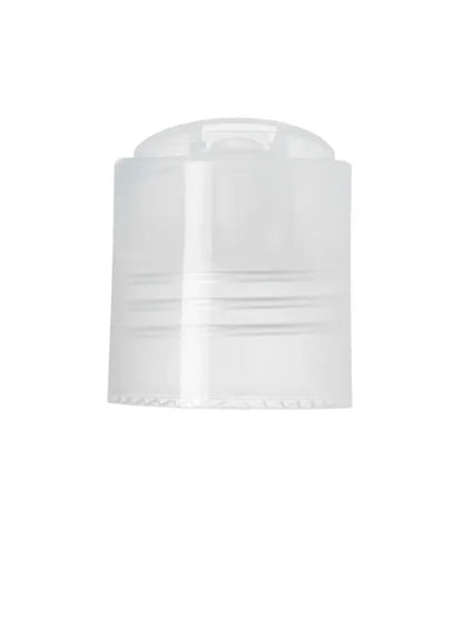 Black 100% PCR PP plastic 24-410 smooth skirt disc top lid