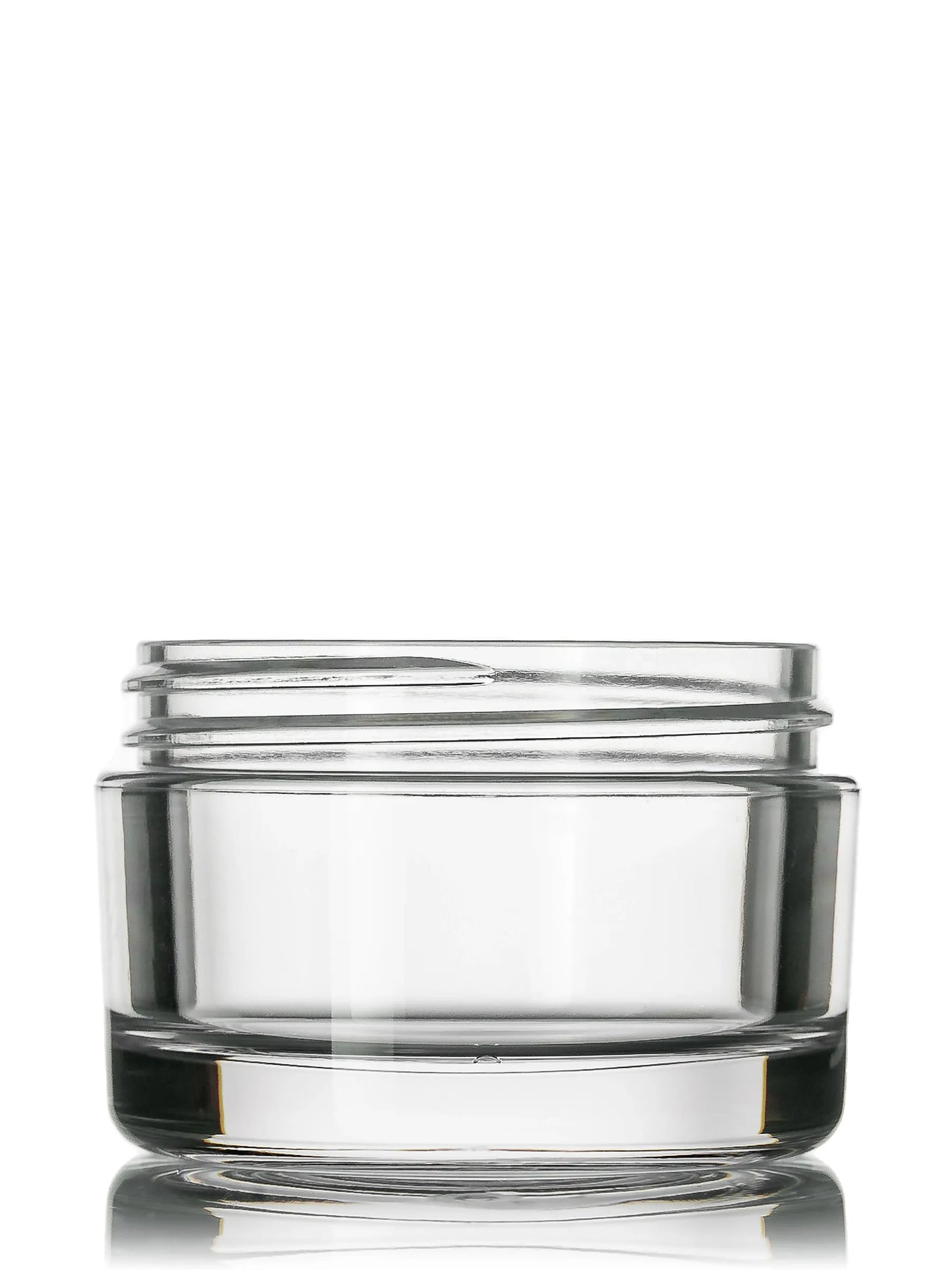 50 ml clear PET plastic single wall jar