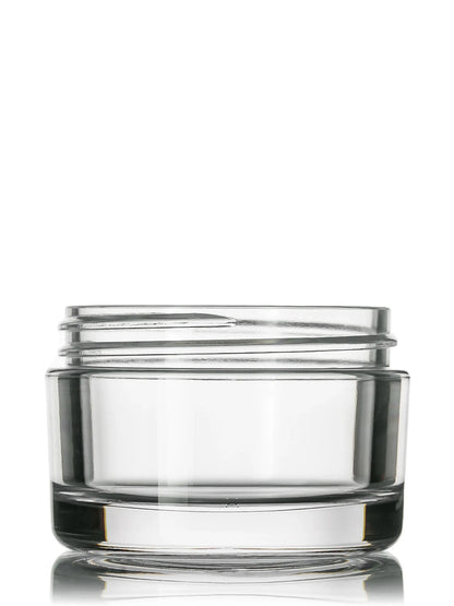50 ml clear PET plastic single wall jar
