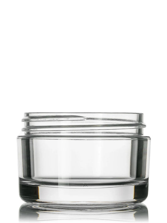 50 ml clear PET plastic single wall jar