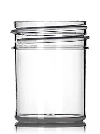 1/2 oz natural-colored PP plastic single wall jar